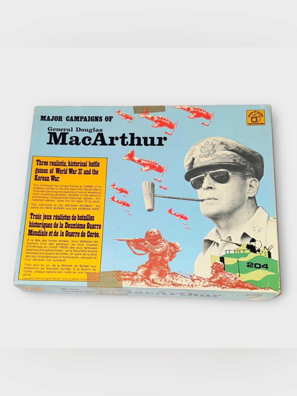Major Campaigns of General Douglas MacArthur Board Game 1974